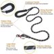 thumbnail image 2 of High Quality Black Reflective Strong Adjustable Nylon Dog Leash 150cm for Large or Medium Dogs, 2 of 5