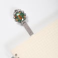 thumbnail image 2 of Christmas gingerbread man Elegant Silver Lace-Edged Bookmark: a Charming Gift for Book Lovers and Readers, 2 of 5