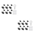 thumbnail image 4 of QualitChoice 6piece Durable Aluminum Door Lock - Universal And Multi-purpose Security Solution Window Lock Black 60*25*25mm 2Set, 4 of 6