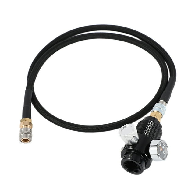 Régulateur avec Tuyau à Distance SLP FLEX de 100 cm, Conduite 0-200 Psi vers Réservoir de Co2 HEPA