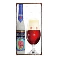 thumbnail image 4 of Letrero de hojalata con cerveza belga vintage, arte de pared de metal retro para decoración del hogar, bar, cafetería, tienda o restaurante xCM, 4 of 5