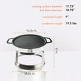 thumbnail image 7 of Solo Stove Bonfire Griddle + Hub, Cast Iron Cookware with Stainless steel Hub for 8” Elevation, Addition to Bonfire fire pit, Weight: 19.5lbs , Cooking surface diameter 17.75", 7 of 7