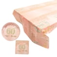 thumbnail image 1 of 1 Set of Glittering Paper Napkins Plates Tablecloth Set Printing Paper Tableware Kit for Party, 1 of 8