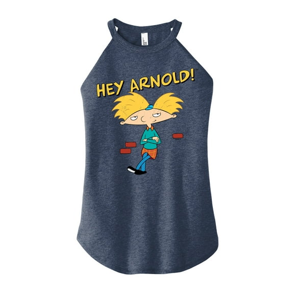 Hey Arnold! - Cool Arnold - Juniors High Neck Tank Top