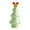 F, variant on Shoreew Lighted Ceramic Christmas Tree Small Xmas Tree Figurine with Fruit Tree Topper Holiday Tabletop Centerpiece for Home Mantel Shelf Fireplace Decor