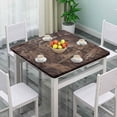 thumbnail image 2 of Fitted Card Table Tablecloth, Fallen Leaves Texture Pattern Printed on Stain Resistant Polyester Table Cover, for Family Party and Patio Decoration, Fit for 32" x 32" Square Table, 2 of 4
