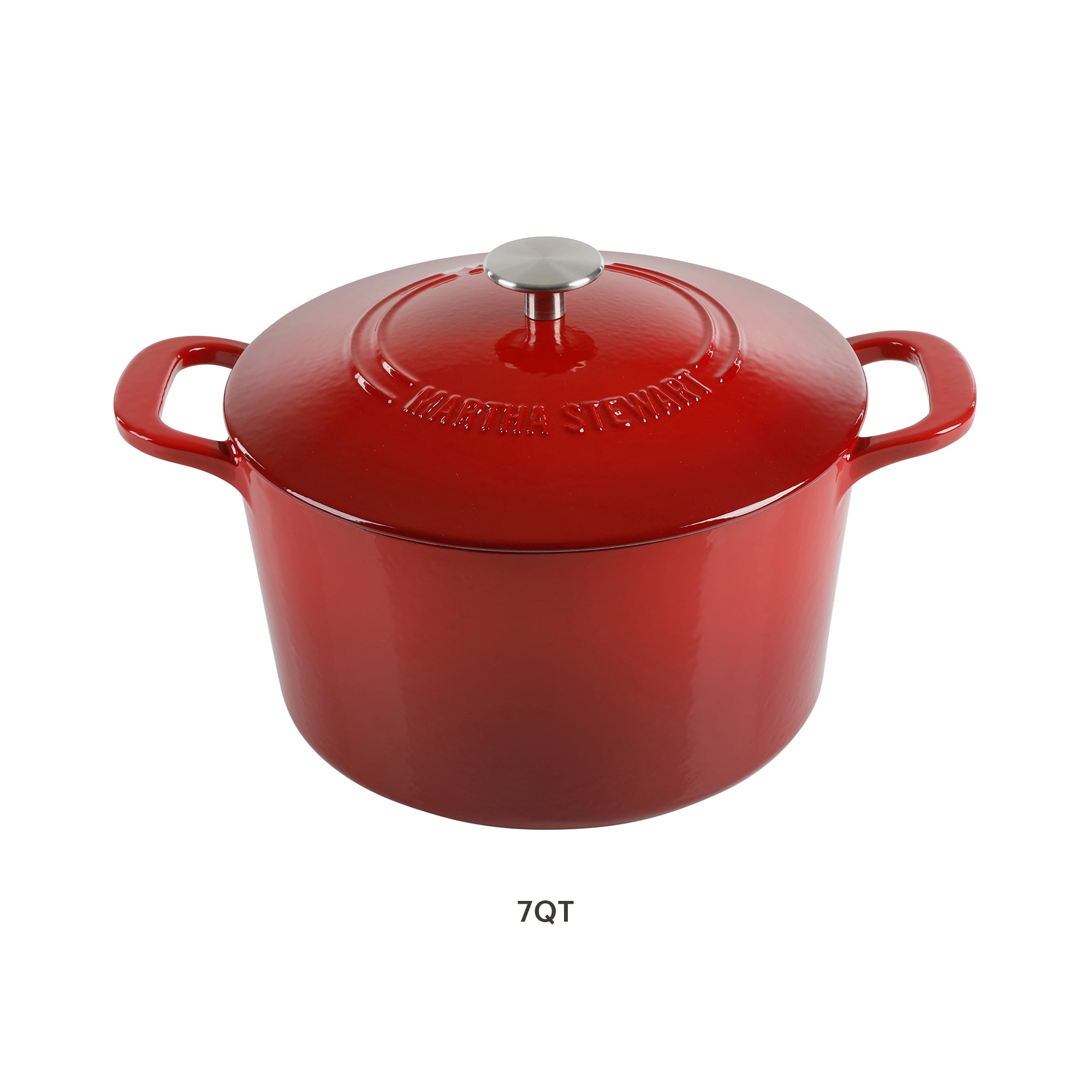 Martha Stewart Everyday Eastwick 7 Quart Enamel on Steel Dutch