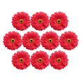 thumbnail image 2 of Cabeza de flor Artificial BLESIY Gerbera Daisy 10 Piezas rojo, 2 of 8