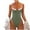Army Green, variant on Ashirexll Women's One-piece Swimsuits One Piece Bathing Suit for Women Summer Fashion Sling Color Matching Trikini Swimsuit