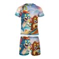 thumbnail image 6 of Tom And Jerry Boys 2-Piece Swimsuit Set, Short Sleeve Rash Guard & Swim Trunks, 6 of 7