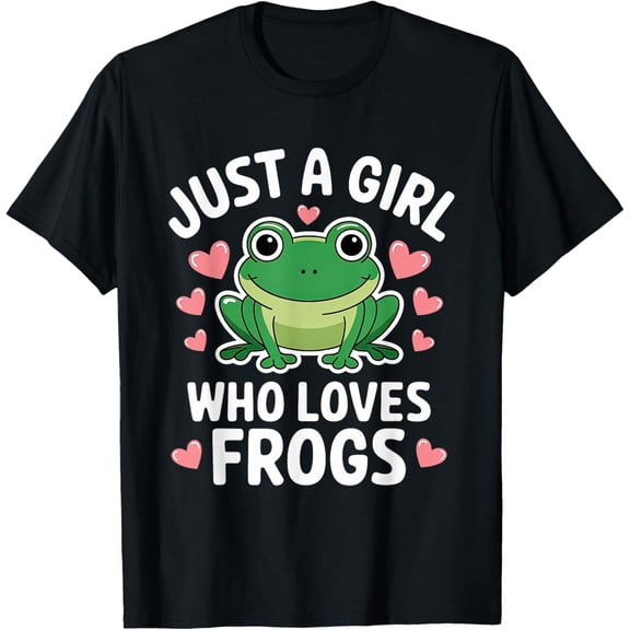 Funny Tadpole Frog Lover Amphibian Women Kids Girls T-Shirt