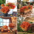thumbnail image 2 of AcerichFad Artificial Fall Flowers for Outdoors, 24 Bundles Fall Fake Plants Plastic Faux Flowers for Outdoor Indoor Autumn Thanksgiving Garden Yard Window Home Decor, 2 of 7