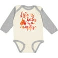 thumbnail image 3 of Inktastic Life's Better Campfire Girls Long Sleeve Baby Bodysuit, 3 of 5