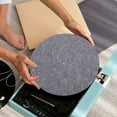 thumbnail image 3 of HONITANO 2 Pcs Turntable Mats Grey Felt Slipmat Reduces Static For Audio Enthusiasts, 3 of 6