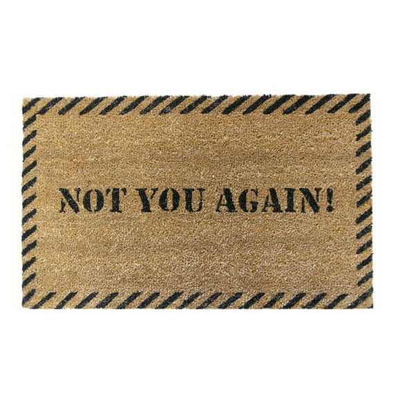 Rubber-Cal "Not You Again" Unwelcome Mat, 18 x 30-Inch