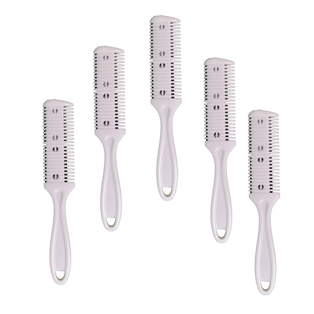 Double Edge Hair Trimmer Razor Comb Home Cuts Lot of 5