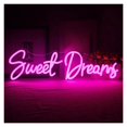 thumbnail image 1 of Letrero De Neón Sweet Dreams Para Decoración De Pared, Luz Con Letras, Dormitorio, Habitación, Fiesta De Boda, Bar, Club, Lámpara Iluminada 45cmx15cm, 1 of 6