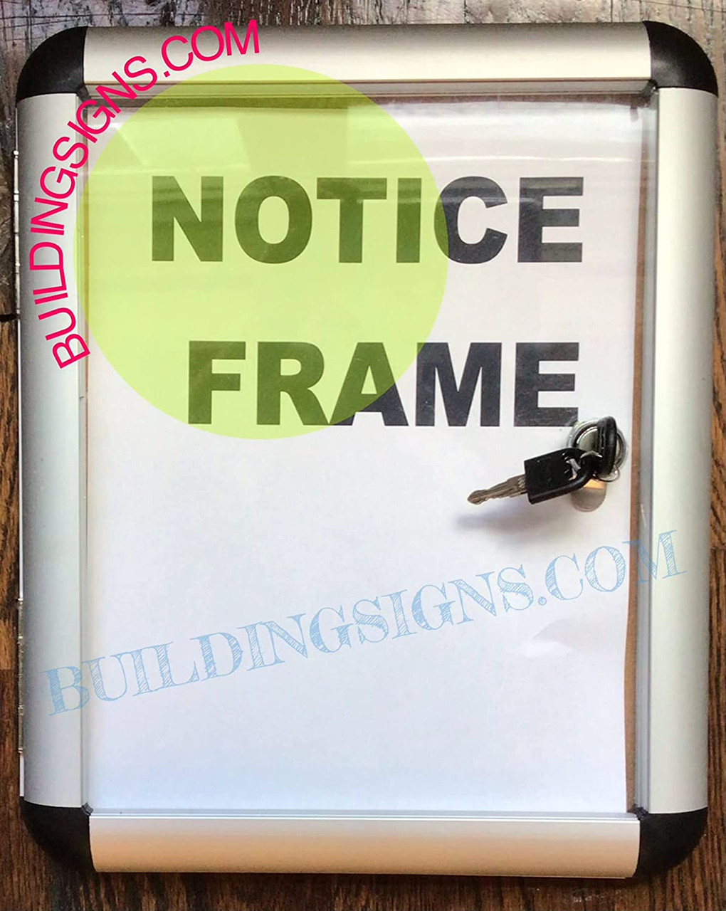 Cork Bulletin Board for Indoor Use with Locking Door (8.5x11) (ref-2201)