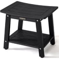 thumbnail image 1 of KaimuBench Shower Stool for Inside Shower, Waterproof HDPS Shower Bench Seat for Shaving Legs, Plastic Chair Seat for Shower, Non-Slip/No Maintenance, Black, 1 of 6