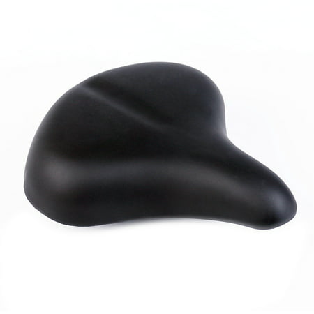 Leader Accessories Black Wide Comfort Gel Foam Bike Seat Bicycle Saddle with 1 Mounting