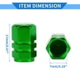 thumbnail image 5 of 8 Pcs Tire Valve Stem Caps, 10x17MM Car Wheel Valve Cap Universal for Car Bike Motorcycle Anti Crash Aluminum Alloy Green Tyre Valve Stem Cover Valve Dust Cap Tire Valve Cap, 5 of 7