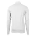 thumbnail image 3 of Men's-Cutter & Buck  White New England Revolution Big & Tall Virtue Eco Pique Recycled Quarter-Zip Pullover Top, 3 of 3