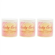 Kinky Curly Original Curling Custard Natural Styling Gel 8oz "Pack of 3"