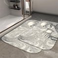 thumbnail image 2 of 1pc Skeleton Drinking Coffee Absorbent Non-Slip Bathroom Thickened Flannel Rug Decor,Soft,Quick Drying,Suitable For Indoor/outdoor Use,Bathrooms,Bedrooms,Kitchens,Terrace,Laundry Rooms,16"x24", 2 of 9
