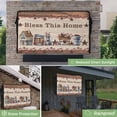 thumbnail image 2 of Outdoor TV Cover 60 to 65 Inches, Bless This Home Farmhouse Country Star Barn Retro Wood Grain Waterproof TV Cover with Remote Control Pocket, Flat Screen TV Cover Protector for Outside TV, 2 of 6