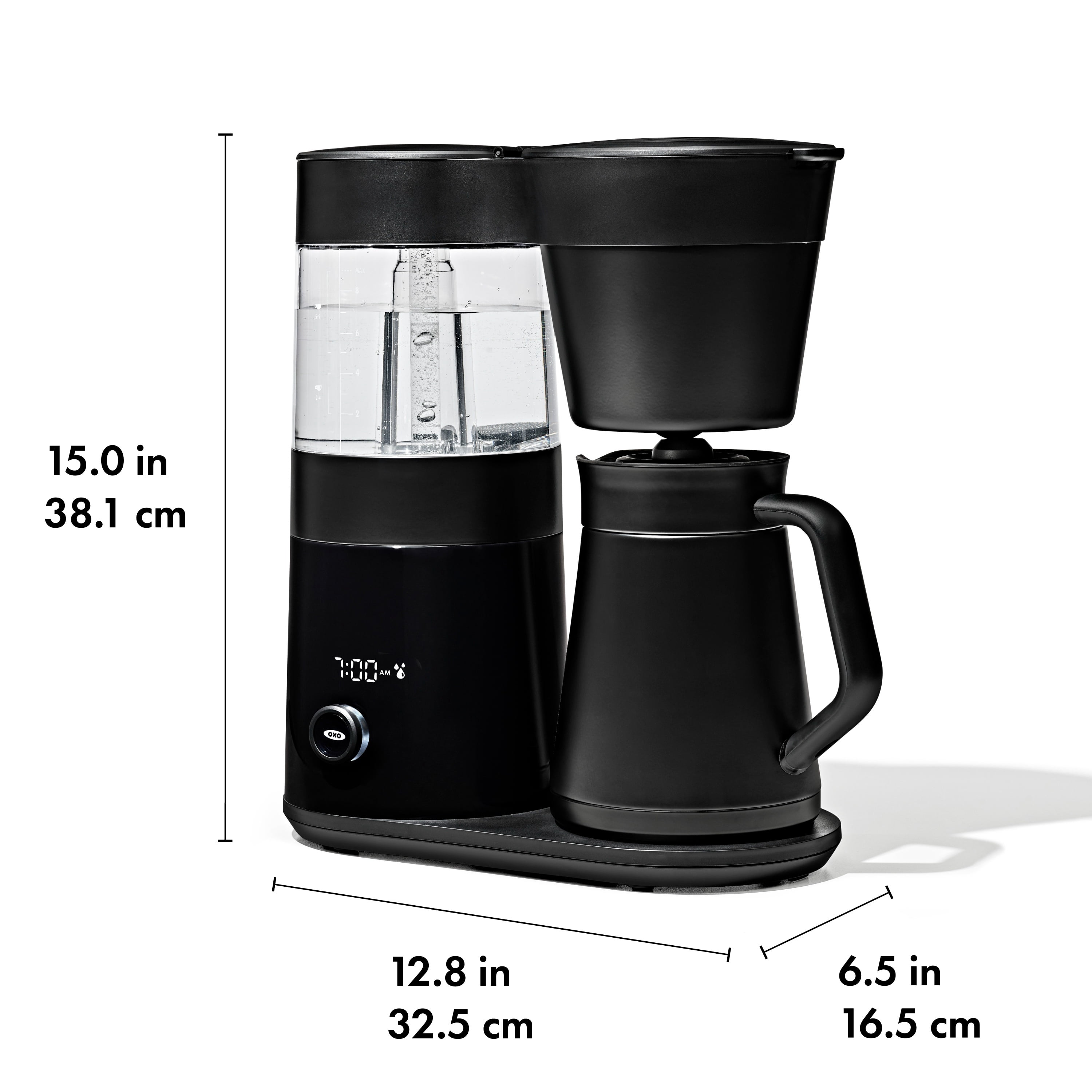 OXO Brew 9-Cup Coffee Maker with Stainless Steel Carafe, Matte Black