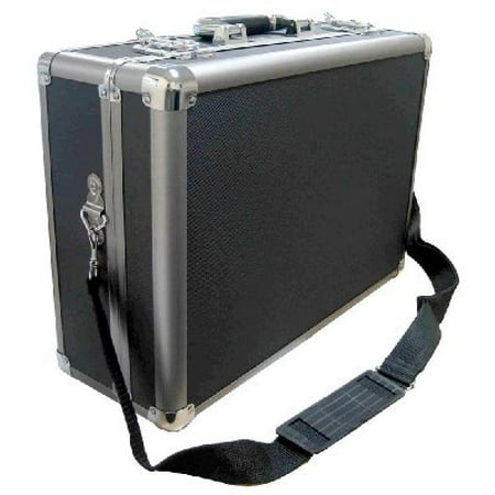 Video Player Case Zeikos ZE-HC36 Deluxe Medium Hard Shell Case With Extra Padding Foam For Cameras, Camcorders, Photograpic Equipment and Portable DVD Player ()