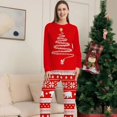 thumbnail image 3 of Conjuntos de pijamas a juego de Navidad para la familia, camisones de algodón para hombres y mujeres para padres y niños, ropa de dormir roja de invierno para la vida, 3 of 4