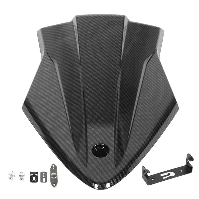 Passenger Seat Fairing,Carbon Fiber Style Motorcycle Motorcycle Accessory Back Cover Cowl High-Precision Functionality