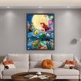 thumbnail image 2 of Hilo Algodón Bordado Punto Cruz Princesa Sirena Impreso 11CT 45x60cm, 2 of 9