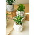 thumbnail image 4 of Set Of Six Artificial Succulents In Cement Pots, 4 of 5