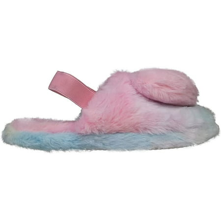 

Kensie Women s Faux Fur House Slipper with Elastic Back