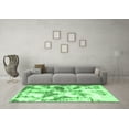 thumbnail image 3 of Ahgly Company Indoor Round Abstract Emerald Green Modern Area Rugs, 4' Round, 3 of 4