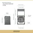 thumbnail image 5 of ARROWHEAD OUTDOOR Multi-Function 3-in-1 Compact Fishing Chair: Backpack, Stool & Insulated Cooler, Granite Grey, 5 of 9