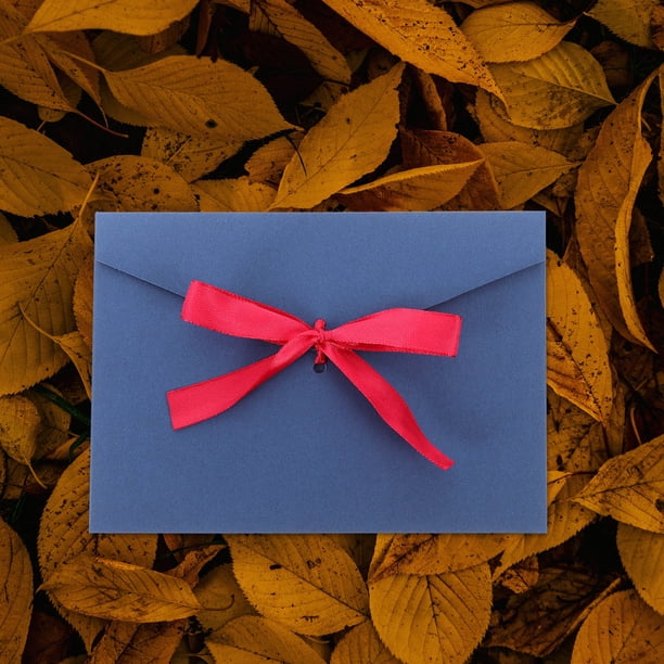 UPGRATOR 10Ud Sobres Con Lazo Azul Para Tarjetas De Invitación Y Felicitación