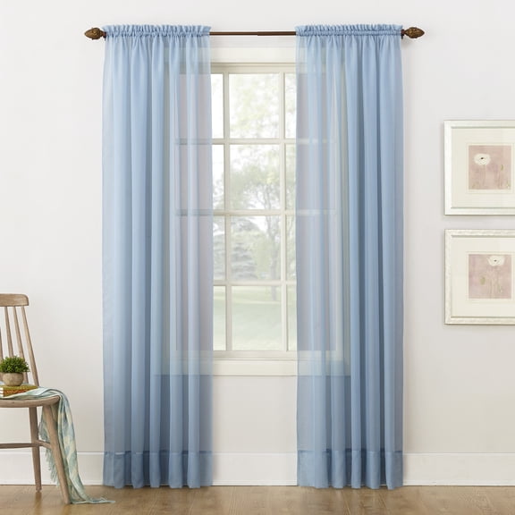 No. 918 Juliette Voile Sheer Rod Pocket Curtain Panel
