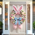 thumbnail image 5 of Easter Day Door Cover and Curtain, Easter Bunny Decor Rabbit Ear Design Hanging Banner, Wall Decor Easter Garland for Home Yard and Easter Festival Party, 35.4*70.8in, 5 of 5