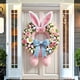thumbnail image 1 of Funda para puertas de Pascua de poliéster 35x72 pulgadas - Cortina festiva multicolor para decoración de puerta principal, pared, fiesta, fácil instalación, tela duradera, cobertura total, 1 of 5