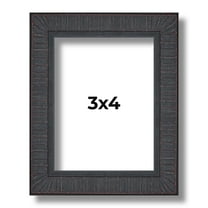 3x4 In Rustic Brown Real Wood Picture Frame Width 0.75 inches | Interior Frame Depth 0.5 inches |