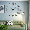 thumbnail image 4 of SAYFUT 3D Large Wall Clock Mirror Surface Modern DIY Sticker Office Home Shop Art Decor, 4 of 6