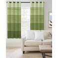 thumbnail image 2 of Green Wood Grain Blackout Curtains, Light Blocking Print Window Curtains, Ombre Rustic Retro Wooden Plank Thermal Insulated Window Drapes for Living Room Kitchen Cafe 2 Panels, 84"W x 63"L, 2 of 9
