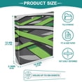 thumbnail image 5 of Green and Gray Abstract Design 12.4x10.6in PVC Round Ring Binders, 2-Pack, D-Ring 3-Hole, Metal Clip, 5 of 10