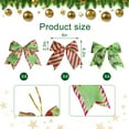thumbnail image 2 of 12 Pcs Red Green Christmas Bows,6 Inch Large Christmas Wreaths Bows for Tree Gift Wrapping Garland,Christmas Decoration Holiday Party Crafts Xmas Tree Ribbon Ornaments, 2 of 9