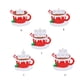 thumbnail image 5 of Yuarrent Decoración colgante temática de Navidad para sala de estar, dormitorio, hogar, árbol de Navidad, puerta de pared, colgante de resina grabable, Kits de decoración para fiestas 6 cabezas Yuarrent HA069812-05B, 5 of 6