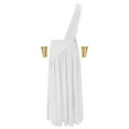 thumbnail image 3 of Doomiva Mens One Shoulder Ancient Greek God Toga Skirt Warrior Costume Halloween Cosplay Outfits White L, 3 of 7