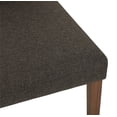 thumbnail image 3 of Progressive Furniture D829-62 Chaise de Salle à Manger Rembourrée Capitonnée, Noyer - Ensemble de 2, 3 of 4